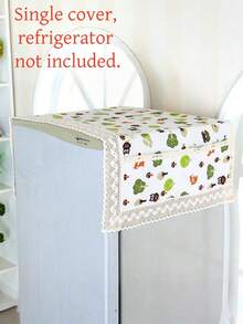 SHEIN 1pc Dust Covers Refrigerator Cover Washing Machine Towel Dustproof Refrigerator Cloth Fridge Protection Cover With Storage Bag,Mother's Day Gift,Bedroom Decor,Garden,Kitchen Decor,Summer,Beach,Travel Essentials,Room Decor,Squishy,Graduation - View 2