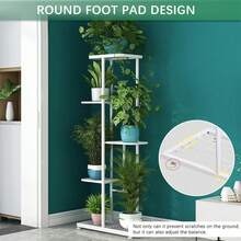 Plant Stand, 3/4/5/6/7/8 Tiers Optional, Multi-Tier Rack, Indoor/Outdoor Plant Display Stand, Suitable For Patio Garden, Living Room, Corner Balcony And Bedroom - White - View 6