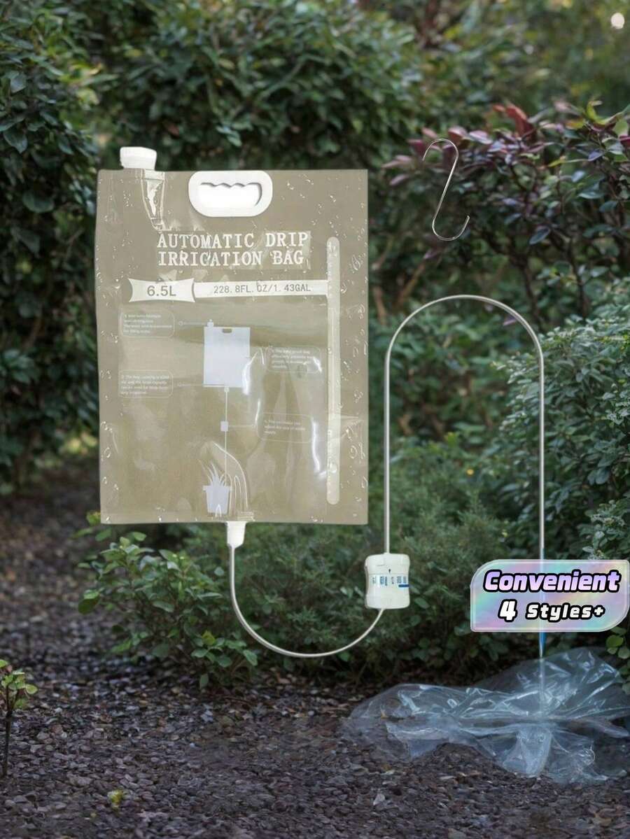 5.2升可调流量自动滴灌袋,适用于家庭室内外植物浇水和喷洒装置 - 多款 - 查看 1