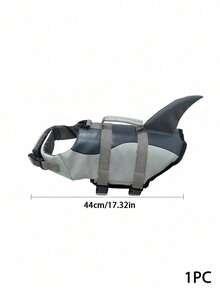 PETSIN 1PC Cute Shark Dog Life Jacket With Adjustable Straps & Quick Release Buckles, Pet Life Vest With Grab Handle & D-Ring, Dog Swimming Safety Vest For Boating Beach Pool, Dog Flotation Life Preserver For Small Medium Large Dogs - Multicolor - View 8