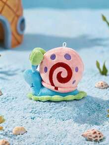 SpongeBob SquarePants | Joivida 1pc Cute Snail Plush Doll, Tactile Sensory Carryable Charm Bag Accessory For Home Travel, Endearing Sentiment Keepsake Gift For Friends Coworkers Family - Multicolor - View 3