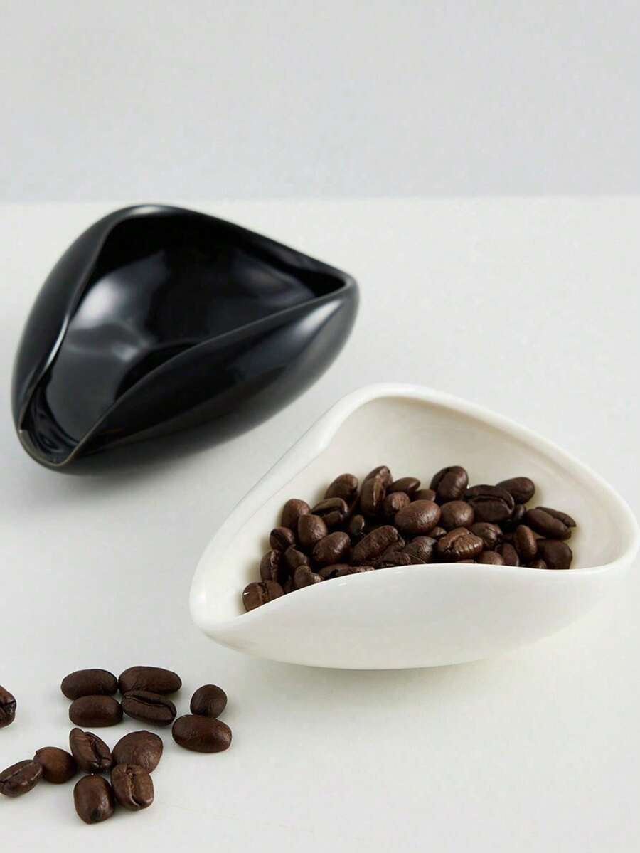 Haus Hana Ceramic Coffee Scoop Tea Measure Coffee Bean Cup For Brewing Gift For Coffee Lovers Loose Leaf Tea Petal Accessories Home Essentials - Multicolor - View 1
