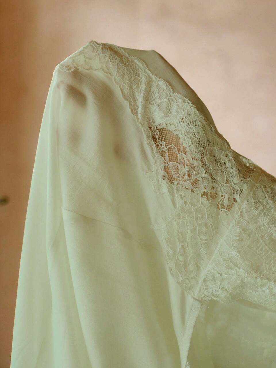 MOTF LACE PATCHWORK WATER-SOLUBLE EMBROIDERY LONG SLEEP DRESS SPRING/SUMMER