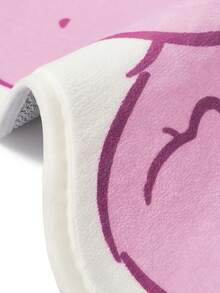 SHEIN X Care Bears 1件裝 LOGO裝飾地毯 - carebear-淺粉 - 查看 5