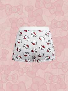 HELLO KITTY AND FRIENDS | SHEIN 女款卡通印花舒適四角內褲 - 粉色 - 查看 6