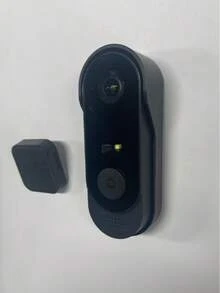 Smart Wireless Doorbell, Video Doorbell Camera, Suitable For Home Security, Features Night Vision, Chime, Rechargeable, APP Control - Black - View 8