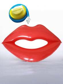 Inflatable Lips Pool Float, Large Lip Shaped PVC Swimming Ring For Pool Party, Water Sports Summer Beach Floating Lounger - multicolor - View 8