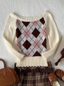 Comfortcana Fall Winter 2026/Summer/Casual/Y2k Clothes/Cute Tops/Halloween/Festival Outfits/School/Polka Dot/Off - Multicolor - View 7