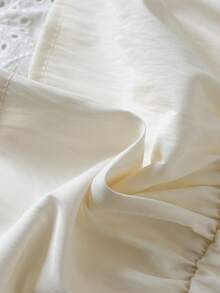 SHEIN Vintaside Kids 女童純色背心上衣與長褲兩件套，休閒度假穿搭 - 藍色 - 查看 3