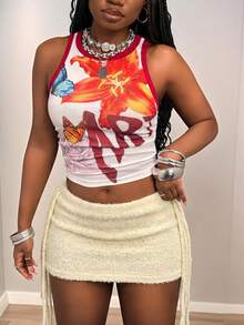 Slaydiva 秋季新款 Ibiza 波希米亞風性感女裝 音樂節 西部風 遊牧風 夜店聚會 柔白色 - 杏色 - 查看 4