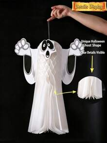 MINKOJA 2026 New Halloween Ghost Hanging Ornament, Bar Party Decor & Spooky Atmosphere Props - Ghost - View 3