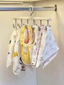 1/2PCs Durable Multi-Hook Hanger For Wardrobe Finishing And Clothes Drying Can Be Used To Store Underwear, Stockings, Ribbons, Hats And Other Purposes - Multicolor - View 3