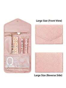 Travel Jewelry Storage Bag - Multi-Functional Foldable Jewelry Case Specially Designed For Travel, Ideal For Storing Earrings, Rings, Necklaces And Bracelets - Multicolor - View 11