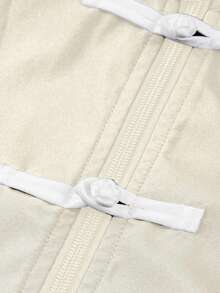PAVTROS Men's Contrast Graphic Print Zip-Up Stand Collar Long Sleeve Jacket Football - Beige - View 3