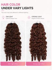 Boho Braids S33 捲髮未氈化鉤編真人髮接髮 羽毛鉤編髮 適用於 Miracle Knots 柔軟蓬鬆質感 輕盈自然外觀 安裝簡易 省時造型 可重複使用 16-24 英吋 - S33 - 查看 8