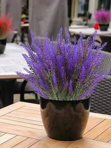 Provence Lavender Plastic Artificial Flowers False Plants Wedding Home Outdoor Garden Decoration Table Decoration - Multicolor - View 5