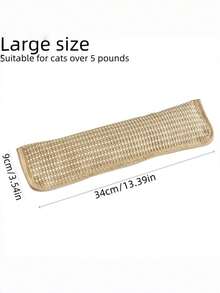 Sisal Cat Scratcher Board With Catnip Pillow Toy, Interactive Scratch Mat For Self-Entertainment, Durable Dental Chew Toy For Healthy Teeth & Happy Cats - Multicolor - View 10