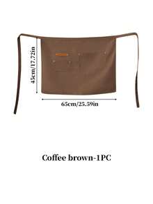 Waiter/Waitress Canvas Half Apron, Waterproof Oil-Proof, Restaurant Work Uniform, Kitchen Cooking Apron - Multicolor - View 15