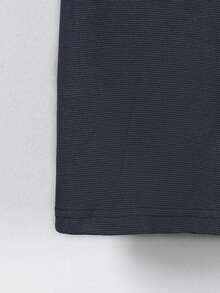 Vacaura 2件組青少年男孩休閒 Polo 衫與短褲套裝 - 灰色 - 查看 8