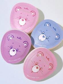 SHEIN X Care Bears 8件組可愛熊拇指泡芙超柔軟無乳膠化妝蛋，適用濕用與乾用底妝的臉部混合美妝蛋，完美暈染，可水洗重複使用 - 彩色 - 查看 6
