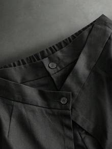 HIMLAND Pantalones largos de unicolor casuales y versátiles para uso diario de hombre - Negro - Ver 4