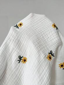 Solflare 花卉刺繡休閒寬鬆大尺碼長褲 - 彩色 - 查看 7