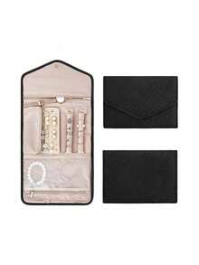 Travel Jewelry Storage Bag - Multi-Functional Foldable Jewelry Case Specially Designed For Travel, Ideal For Storing Earrings, Rings, Necklaces And Bracelets - Multicolor - View 10
