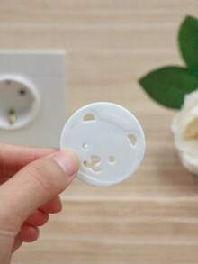 5/10/20/30Pcs Thickened Round Bear Shape Outlet Plug Covers, Anti-Electric Shock Socket Safety Protector Caps For Power Strip - multicolor - View 5
