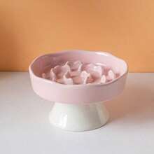 Ceramic Slow Feeder Bowl, Elevated Cat Bowl For Neck Protection, Anti-Tipping, Pet Food Bowl - multicolor - View 17