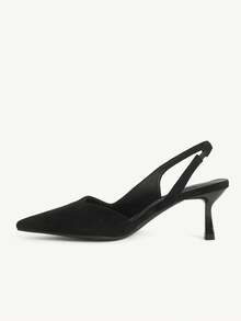 CUCCOO CHICEST Women's Shoes Are Simple, Light And Elegant, Black Pointed Back Strap Stiletto Sandals, Spring And Summer Commuting, Dating - Black - View 5