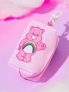 SHEIN X Care Bears 卡通寵物散步套組，胸背帶牽繩項圈便攜拾便袋架，多尺寸適用貓狗，柔軟聚酯纖維套裝，適合日常戶外散步訓練 - 淡裸粉 - 查看 9