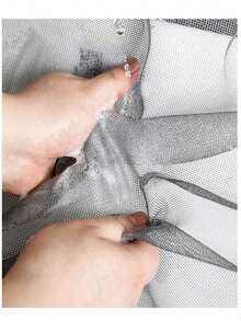 Fiberglass Window Screen Mesh, DIY Window Screen Replacement, Durable & Tear-Resistant, Mosquito & Fly Proof Door & Window Screen - Grey - View 7