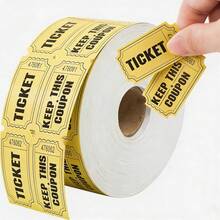 Double-Layer Colored Gold Leaf Ticket Raffle Tickets Carnival Entrance Tickets Game Tickets - one size fits all - View 11
