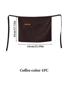 Waiter/Waitress Canvas Half Apron, Waterproof Oil-Proof, Restaurant Work Uniform, Kitchen Cooking Apron - Multicolor - View 13
