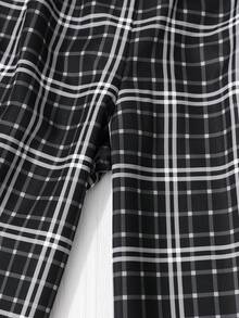 Celana Panjang Longgar Model Kaki Lebar Gaya Amerika Kasual untuk Remaja Perempuan, Cocok untuk Kembali ke Sekolah. - Hitam - View 10