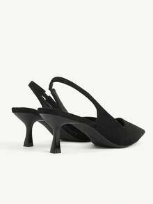 CUCCOO CHICEST Women's Shoes Are Simple, Light And Elegant, Black Pointed Back Strap Stiletto Sandals, Spring And Summer Commuting, Dating - Black - View 6