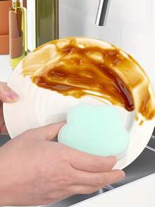20/10/12/6/5/1 buah Spons Pembersih Motif Bunga Biru Merak, Ringan, Sangat Menyerap, Dapat Digunakan Kembali, Cocok Untuk Dapur, Kamar Mandi, Mobil, Luar Ruangan, Sekolah, dll., Pendamping Dapur yang Sempurna - Beraneka warna - View 6