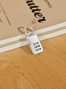 Haus Hana 1pc Portable Anti-Theft Combination Padlock, Zinc Alloy, Waterproof And Rustproof, Multi-Digit Combination Protection Lock For Travel Suitcases - Multicolor - View 1