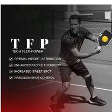 Perseus IV BEN JOHNS Pro Player Edition 16mm T700 Gen4 Propulsion Core Frosted Carbon Fiber Pickleball Paddle - Black - View 8