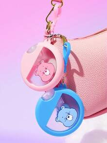 SHEIN X Care Bears 25ml/0.87oz 可愛熊便攜噴霧瓶，可補充酒精洗手液瓶，配備矽膠保護套，附掛繩，柔軟矽膠材質，迷你卡片噴霧瓶，化妝品旅行分裝瓶，按壓式噴嘴 - 彩色 - 查看 16