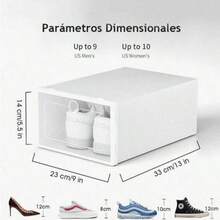 6/14 Pieces Of Transparent Shoe Box With Lid - Transparent Shoes - Stackable Wardrobe Organizer, Dustproof And Space Saving | Easy To Assemble, Can Be Used As A Mini Shoe Box For Bedroom, Home, Living Room Items, Home Organization And Storage - View 5