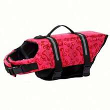 1pc Dog Life Jacket, Adjustable Chest & Neck, Tear-Resistant Pet Life Vest, Suitable For Medium & Small Dogs, Boating, Swimming, High Buoyancy, Includes Easy-Carry Handle And D-Ring - Multicolor - View 11