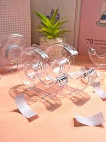 1 buah Dispenser Selotip Transparan Berbentuk Siput Berkualitas Tinggi, Alat Tulis Lucu untuk Penggunaan Kantor, Cocok untuk Kantor, Kreasi Kerajinan Tangan, Praktisi Seni, dan Bahan Scrapbooking Keluarga. - siput - View 8