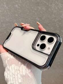 軍規防震硬 PC 1件裝 3合1 透明防摔手機殼，適用 iPhone 17 Air 16 15 14 13 12 11 Pro Max，禮品首選 - 黑色 - 查看 4