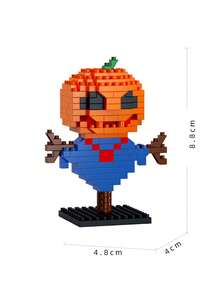 MINKOJA Halloween Cute Building Blocks Kit, Mini Q Version Skeleton Pumpkin Ghost Figures, Easy Assembly Educational Toy, Desktop Ornament, Halloween Party Favors Gift - Multicolor - View 15