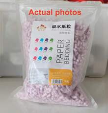 1000g Colorful Paper Pellets For Hamster Bedding, Absorbent And Odor-Absorbing, Moisture-Proof And Warm For Winter Use - View 3