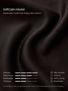 GLOWMODE SoftCalm Modal Easy Does It 柔軟絲滑透氣半拉鍊短袖運動衫 日常休閒穿搭 - 棕色 - 查看 4