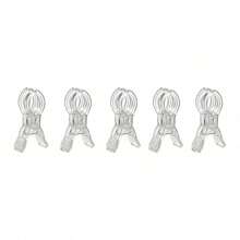 5/10pcs 3.5 Inch Heavy Duty Clear Plastic Spring Clips, Multipurpose Balloon Arch Clamps For Background Fixing, Sturdy Crafted Clips Suitable For Birthday Party Decor, Woodworking Projects And Photography Studio, Essential Tool Kit For Hobbyists - Multicolor - View 12