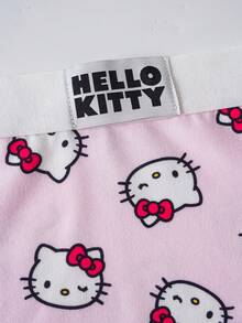 HELLO KITTY AND FRIENDS | SHEIN 女款卡通印花舒適四角內褲 - 粉色 - 查看 10