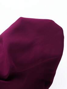 Ellevyn Elegantes Damen Vintage Minimalistisches einfarbiges Chiffon-Kleid mit Twist-Kragen, Kappe, flatternden Ärmeln, taillierter Taille und Midi-Länge, tiefes Lila, Sommer-Teeparty-Outfit - Heißes Pink - Übersicht 6